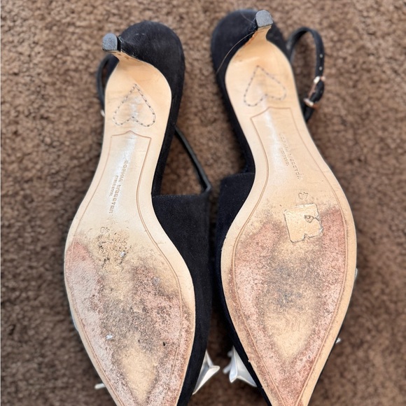 Sophia Webster Black and White Floral Heels - Picture 5 of 6